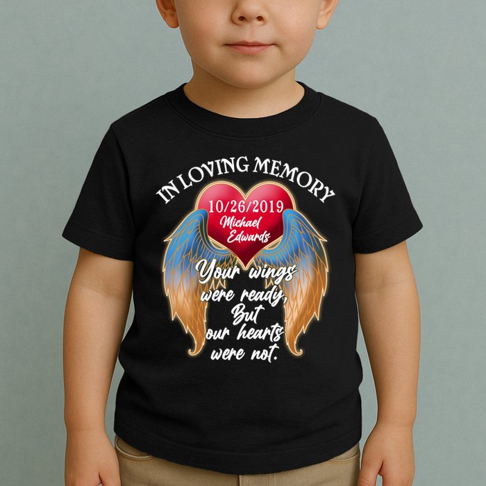 In Loving Memory Personalized Rip Customized Family Custom Toddler T-Shirt