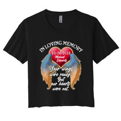 In Loving Memory Personalized Rip Customized Family Custom Crop Top