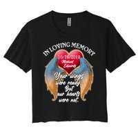 In Loving Memory Personalized Rip Customized Family Custom Women's Crop Top Tee