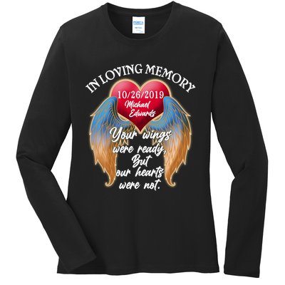 In Loving Memory Personalized Rip Customized Family Custom Ladies Long Sleeve Shirt
