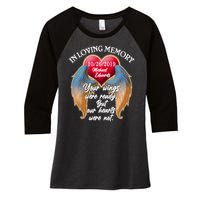 In Loving Memory Personalized Rip Customized Family Custom Women's Tri-Blend 3/4-Sleeve Raglan Shirt