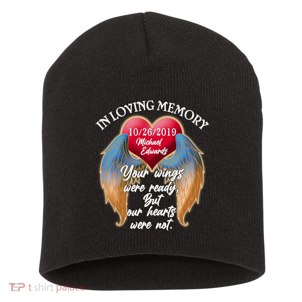 In Loving Memory Personalized Rip Customized Family Custom Short Acrylic Beanie