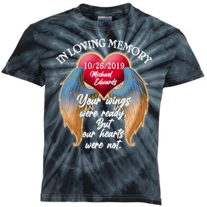 In Loving Memory Personalized Rip Customized Family Custom Kids Tie-Dye T-Shirt