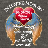 In Loving Memory Personalized Rip Customized Family Custom Cotton Canvas Backpack