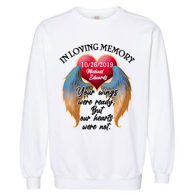 In Loving Memory Personalized Rip Customized Family Custom Garment-Dyed Sweatshirt