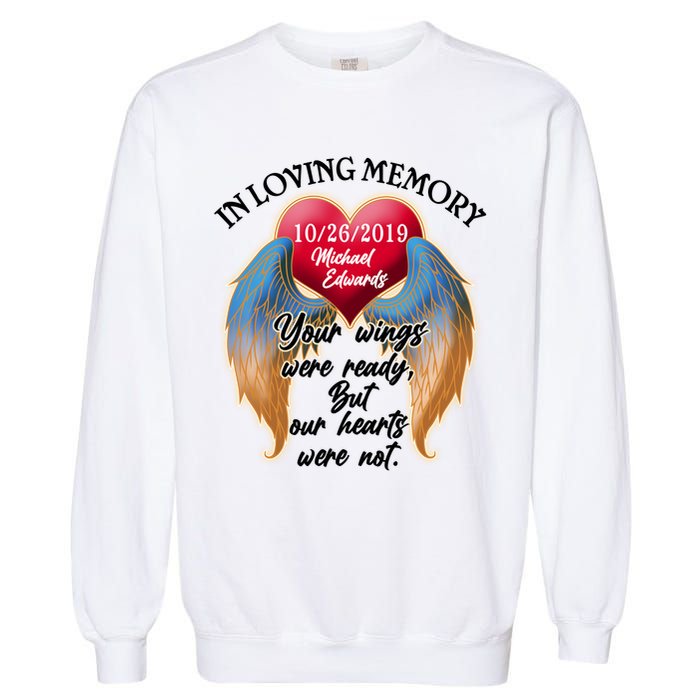 In Loving Memory Personalized Rip Customized Family Custom Garment-Dyed Sweatshirt