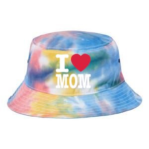 I Love Mom Gift Tie Dye Newport Bucket Hat