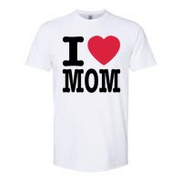 I Love Mom Gift Softstyle CVC T-Shirt