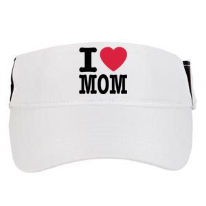 I Love Mom Gift Adult Drive Performance Visor