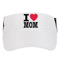 I Love Mom Gift Adult Drive Performance Visor