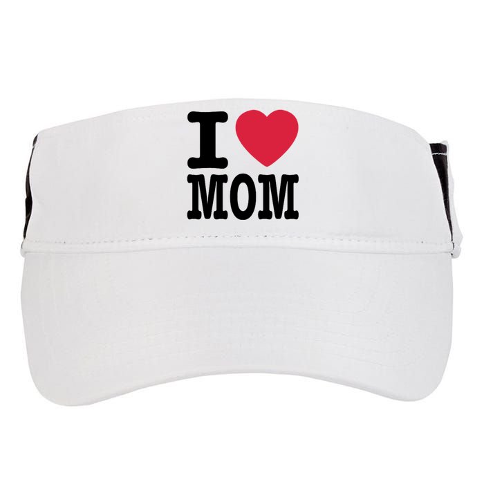 I Love Mom Gift Adult Drive Performance Visor