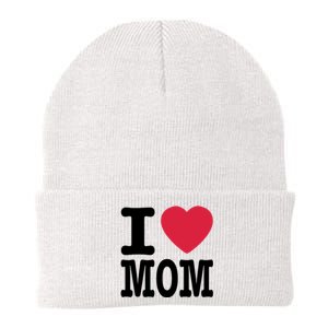 I Love Mom Gift Knit Cap Winter Beanie