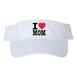 I Love Mom Gift Valucap Bio-Washed Visor