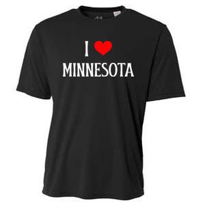 I Love Minnesota Holiday Travel Souvenir Cooling Performance Crew T-Shirt