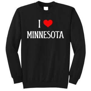 I Love Minnesota Holiday Travel Souvenir Sweatshirt