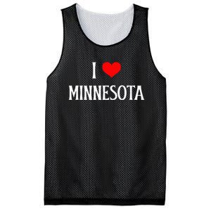 I Love Minnesota Holiday Travel Souvenir Mesh Reversible Basketball Jersey Tank