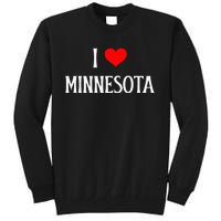 I Love Minnesota Holiday Travel Souvenir Tall Sweatshirt