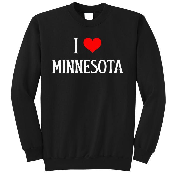 I Love Minnesota Holiday Travel Souvenir Tall Sweatshirt