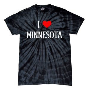 I Love Minnesota Holiday Travel Souvenir Tie-Dye T-Shirt