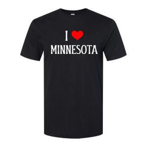 I Love Minnesota Holiday Travel Souvenir Softstyle CVC T-Shirt