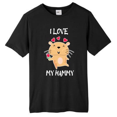 I Love My Hammy Heart Cage Rodent Hamster Small Pet Hamster Gift Tall Fusion ChromaSoft Performance T-Shirt