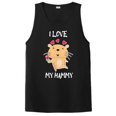 I Love My Hammy Heart Cage Rodent Hamster Small Pet Hamster Gift PosiCharge Competitor Tank