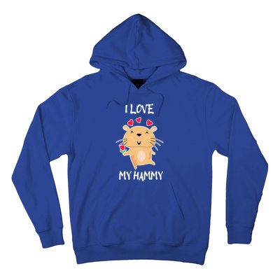 I Love My Hammy Heart Cage Rodent Hamster Small Pet Hamster Gift Hoodie