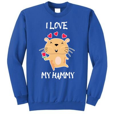 I Love My Hammy Heart Cage Rodent Hamster Small Pet Hamster Gift Sweatshirt