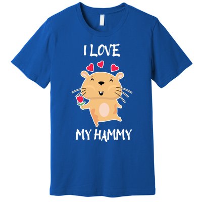 I Love My Hammy Heart Cage Rodent Hamster Small Pet Hamster Gift Premium T-Shirt