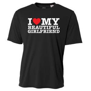 I Love My Beautiful Girlfriend Gf Cooling Performance Crew T-Shirt