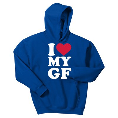 I Love My Gf Friend Gift Kids Hoodie