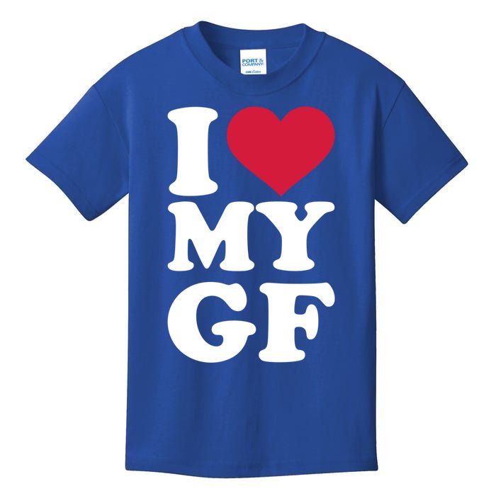 I Love My Gf Friend Gift Kids T-Shirt