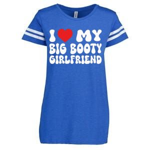 I Love My Big Booty Girlfriend I Heart My Girlfriend  Enza Ladies Jersey Football T-Shirt