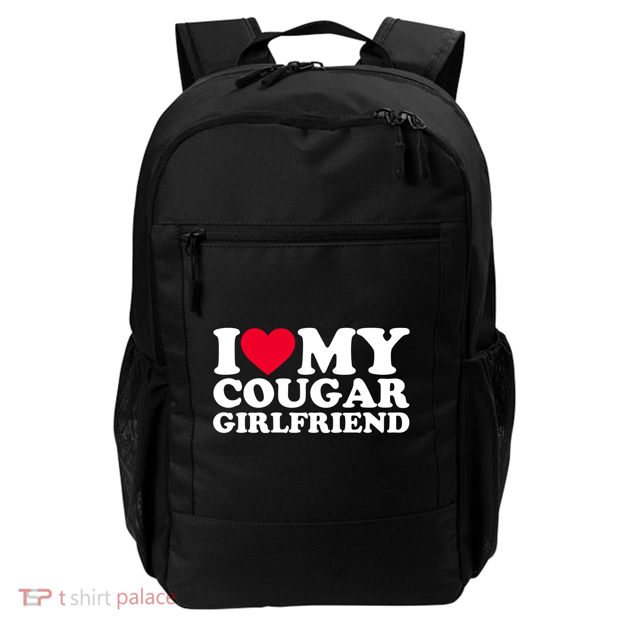 I Love My Cougar Girlfriend GF I Heart My Cougar Girlfriend Backpack