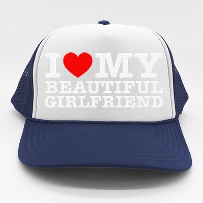 I Love My Beautiful Friend Gf Trucker Hat