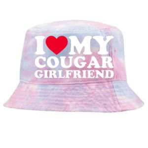 I Love My Cougar Girlfriend GF I Heart My Cougar Girlfriend Tie-Dyed Bucket Hat