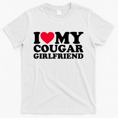 I Love My Cougar Girlfriend GF I Heart My Cougar Girlfriend T-Shirt