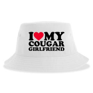 I Love My Cougar Girlfriend GF I Heart My Cougar Girlfriend Sustainable Bucket Hat