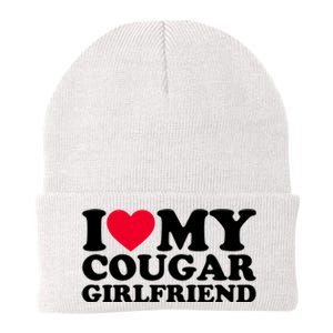 I Love My Cougar Girlfriend GF I Heart My Cougar Girlfriend Knit Cap Winter Beanie