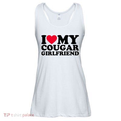 I Love My Cougar Girlfriend GF I Heart My Cougar Girlfriend Ladies Essential Flowy Tank