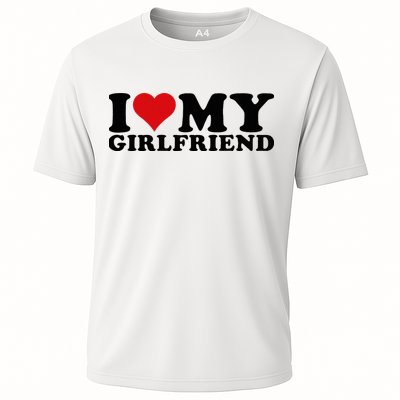 I Love My Girlfriend Gf I Heart My Girlfriend GF White  Performance Shirt