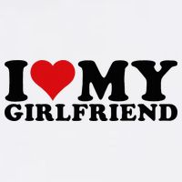 I Love My Girlfriend Gf I Heart My Girlfriend GF White  Cooling Performance Crew T-Shirt