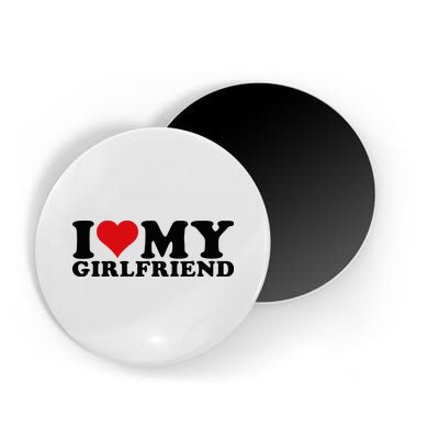 I Love My Girlfriend Gf I Heart My Girlfriend GF White  Magnet
