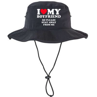 I Love My Boyfriend I Love My Boyfriend So Stay Away Legacy Cool Fit Booney Bucket Hat