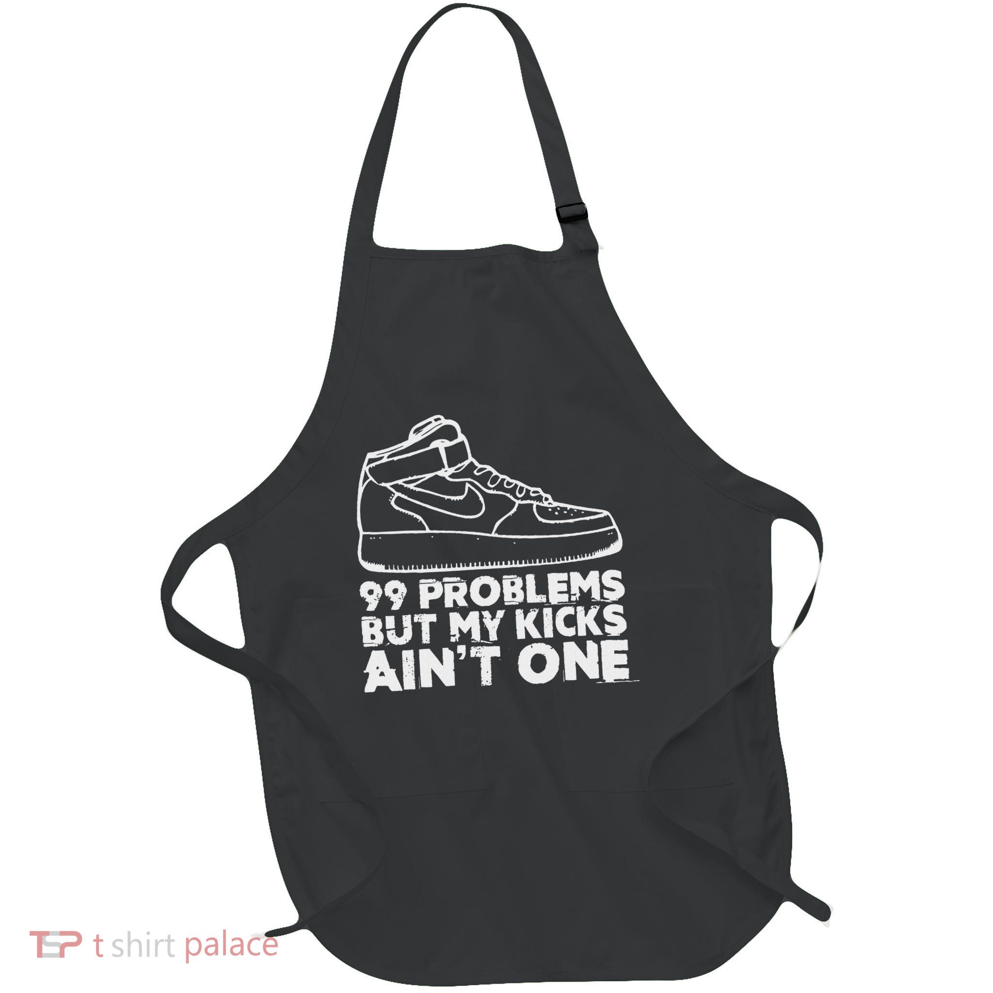 I Love My Kicks Gift For Sneakerhead Sneaker Collector Lover Full-Length Apron With Pockets