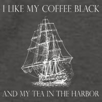 I Like My Coffee Black And My Tea In The Harbor Vector Backpack