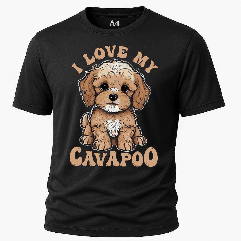 I Love My Cavapoo Dog Lover Cavoodle Owner Performance Shirt