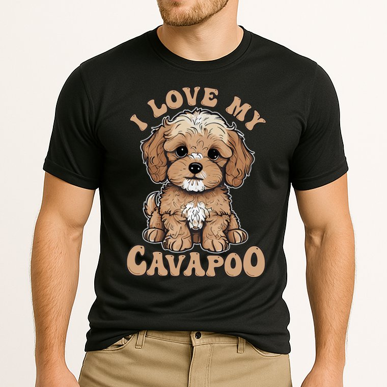 I Love My Cavapoo Dog Lover Cavoodle Owner Performance Shirt