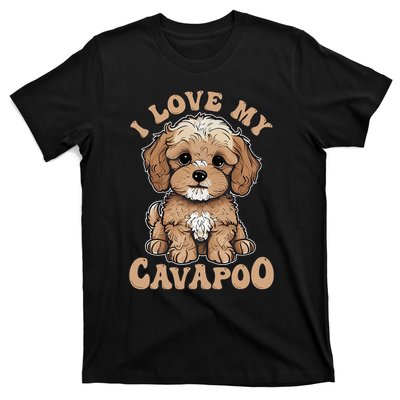 I Love My Cavapoo Dog Lover Cavoodle Owner T-Shirt