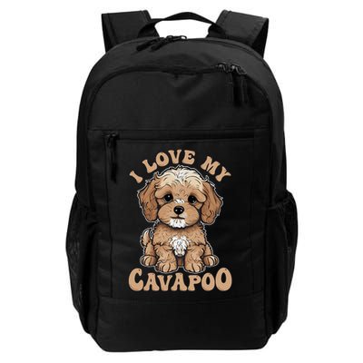 I Love My Cavapoo Dog Lover Cavoodle Owner Backpack